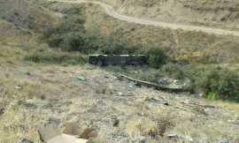 سقوط اتوبوس مسافربري به عمق ١٠٠ متري دره